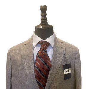 Joseph Abboud Heritage Twill Pattern Light Brown Summer Blazer 40R